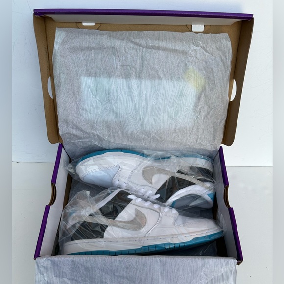 NWT 2021 NIKE SB DUNK LOW LASER BLUE MENS SZ 10.5 DEADSTOCK OG ALL - Picture 14 of 16